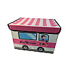 Ящик для хранения игрушек и вещей автобус розовый ice cream HMD 216-10228678