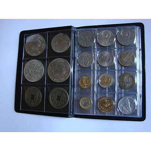 Альбом для монет різних розмірів Collector 108 комірок Бордо (hub_m1tglu)