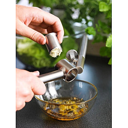 Прес для часнику із нержавіючої сталі IKEA KONCIS 000.891.63 16 см Сріблястий