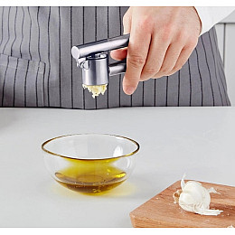 Прес для часнику із нержавіючої сталі IKEA KONCIS 000.891.63 16 см Сріблястий