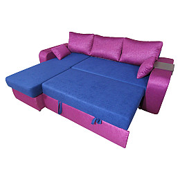 Диван кутовий Конрад МАКСІ МЕБЛІ Помірно-синій/Пурпурний (10361)