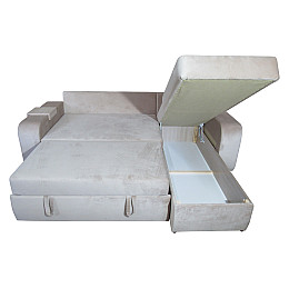 Диван кутовий Конрад МАКСІ МЕБЛІ Димчасто-білий (10362)