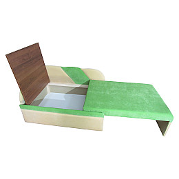 Детский диван Эльф МАКСИ МЕБЕЛЬ Пастельно-зеленый/белый (10414)