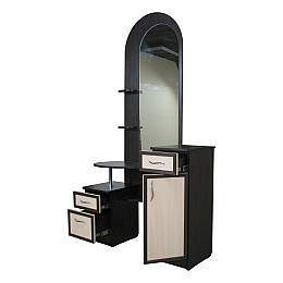 Туалетний стіл Трюмо Камелія з накладками МДФ декор (плюс) МАКСІ МЕБЛІ Венге магія/Дуб молочний (11800)