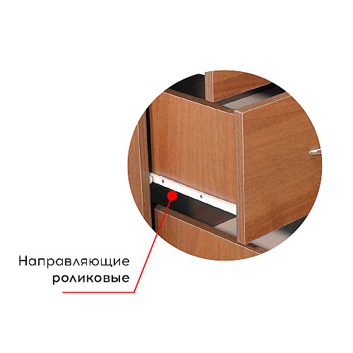 Туалетный стол Трюмо Диана без зеркала МДФ накладки профиль МАКСИ МЕБЕЛЬ (12528)