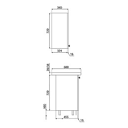 Кухня Грета 2000 МАКСИ МЕБЕЛЬ Серый/Ваниль (5103006)