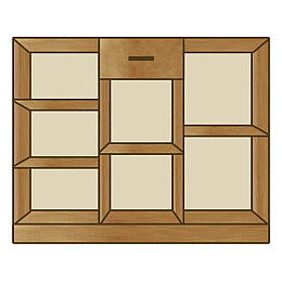 Комод Престиж (плюс) с крашеными МДФ фасадами МАКСИ МЕБЕЛЬ Дуб сонома/Белый (5103230)