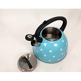 Чайник кухонный со свистком для всех типов плит Unique UN-5301 2.5 л Голубой