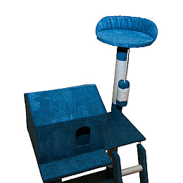 Кігтеточка дряпка котяча Хатка Фанкот Люкс NUW ХБ Висота 110 см (ХБ137)