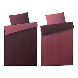 Комплект постельного белья 155х220 см Meradiso double face бордо (1817380736)