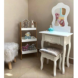 Туалетный столик Chomik SISI с зеркалом + табурет