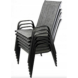 Комплект садових стільців Chomik GARDEN LINE CORTINA сірий