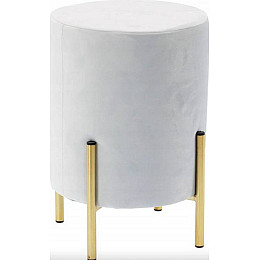 Пуф Chomik TUCCI велюровый на ножках белый