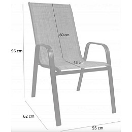 Комплект садових стільців Chomik GARDEN LINE CORTINA коричневий