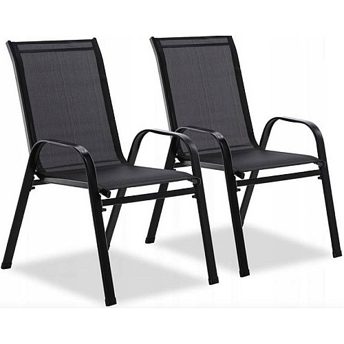 Комплект садових стільців Chomik GARDEN LINE CORTINA чорний