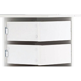 Туалетный столик Chomik TRIO угловой с зеркалом белый