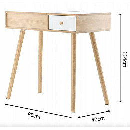 Туалетный столик Chomik SECTOR в скандинавском стиле с откидным зеркалом