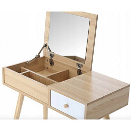 Туалетный столик Chomik SECTOR в скандинавском стиле с откидным зеркалом