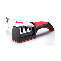 Точилка для ножів j-hel Skillful Cooking Чорна з червоним (H-283)