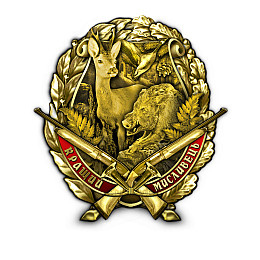 Нагрудний знак Collection Кращий мисливець 45 мм Золотистий (hub_0rywxy)