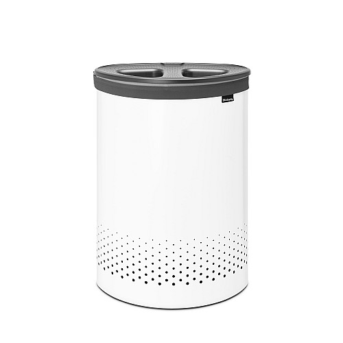 Бак для белья двухсекционный Brabantia Laundry Bin 55 л Белый (304903)