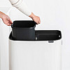 Бак для мусора Brabantia Bo Touch Bin Hi 30+30 л Белый (130601)