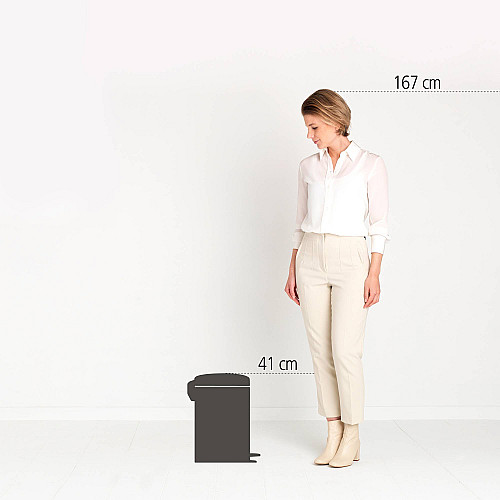 Бак для мусора Brabantia NewIcon Pedal Bin 12 л Белый (111969)