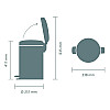Бак для мусора Brabantia NewIcon Pedal Bin 12 л Стальной (113604)