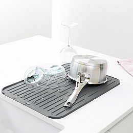 Коврик-сушилка для посуды Brabantia Dish Washing + Organising 43,8х32,5 см Серый (117442)
