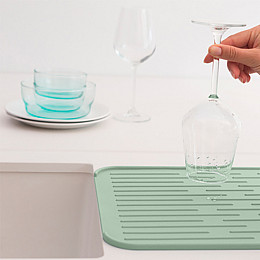 Коврик-сушилка для посуды Brabantia Dish Washing + Organising 44х32 см Зеленый (203329)