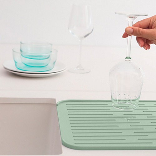 Коврик-сушилка для посуды Brabantia Dish Washing + Organising 44х32 см Зеленый (203329)