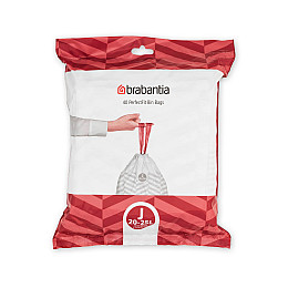 Набор мусорных пакетов Brabantia 23 л J 40 шт Белый
