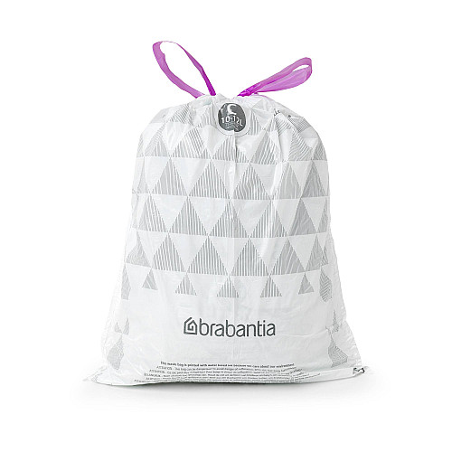 Набор мусорных пакетов Brabantia 10-12 л C 40 шт Белый