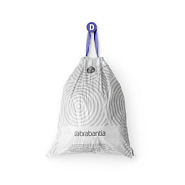 Набор мусорных пакетов Brabantia 15/20 л D 20 шт Белый