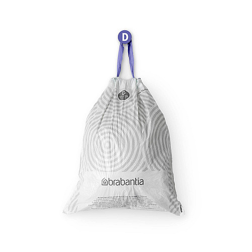 Набор мусорных пакетов Brabantia 15/20 л D 20 шт Белый