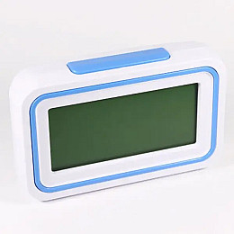 Часы говорящие с будильником на батарейках для плохо слышащих Kenko KK-9905 TR Голубой