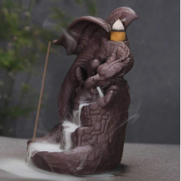 Керамічна підставка тримач Дракон Backflow зі зворотнім потоком диму 120 конусів та 30 ароматичних паличок