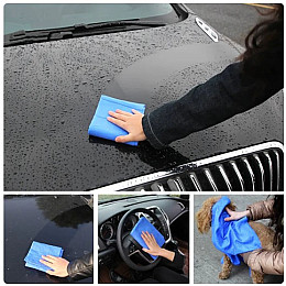 Серветка із синтетичної замші в тубі 43*32см Синя HMD 212-8728883