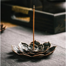 Подставка - держатель под ароматы и ароматические палочки Цветок Лотоса Backflow