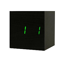 Настольные электронные светодиодные часы куб Wooden Watch VST-869 65х65 мм Красный свет