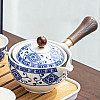 Дорожный набор для чайной церемонии Lesko Blue+White керамический