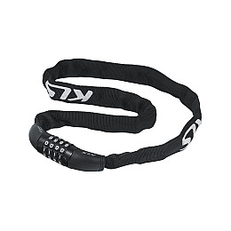 Сталевий кодовий замок KLS Chainlock 4 ланцюг Black