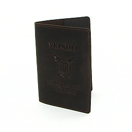Шкіряна обкладинка на військовий квиток DNK Leather -Military-doc-H-col.F