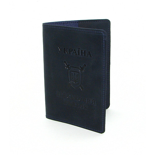 Шкіряна обкладинка на військовий квиток DNK Leather -Military-doc-H-col.K