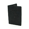 Шкіряна обкладинка на військовий квиток DNK Leather-Military-doc-H-col.J чорний
