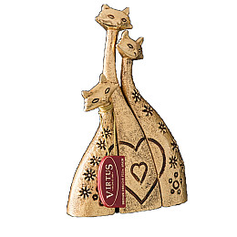 Статуетка Родина Virtus Set Of Three Modern Cats бронза 17 x 13 см (2167)