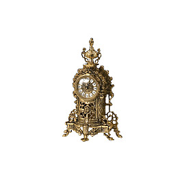 Набір Virtus годинник Tower 37х23 см та два канделябри Serpentin 28х30 см бронза кварцевий механізм (5274-4202SET)