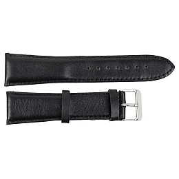 Ремінець для годинника Mykhail Ikhtyar шкіряний Ш24 мм Чорний (S698-24S Black)