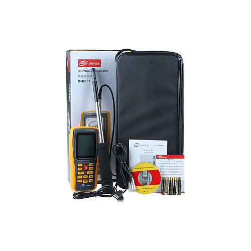 Термоанемометр професійний BENETECH USB 0,3-30 м/с, 0-45°C GM8903