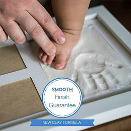 Набір фоторамка BubFrame для Виготовлення Відбитків Рук і Слідів Дитини на Пам'ять (B099O)